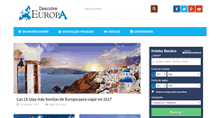 Desktop Screenshot of descubreeuropa.com